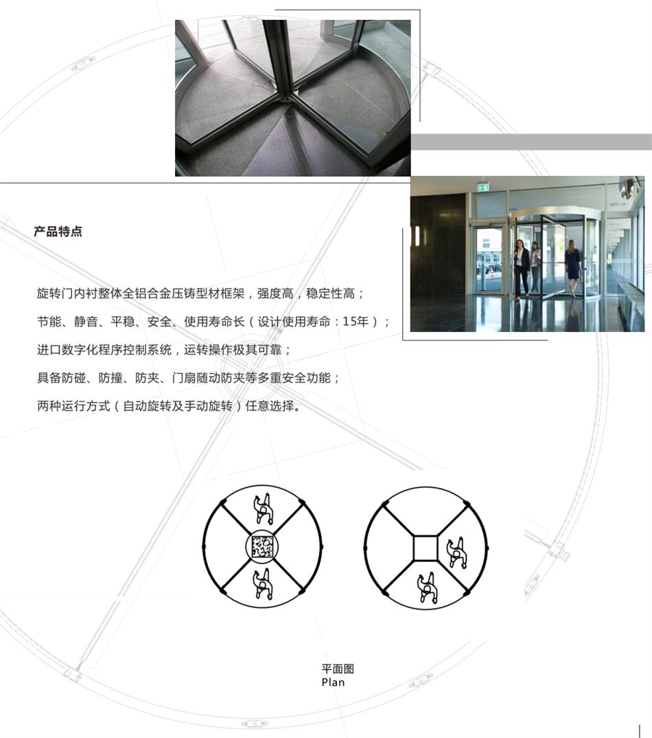 兩翼、三翼、四翼旋轉(zhuǎn)門：青島恒達自動門(圖6)